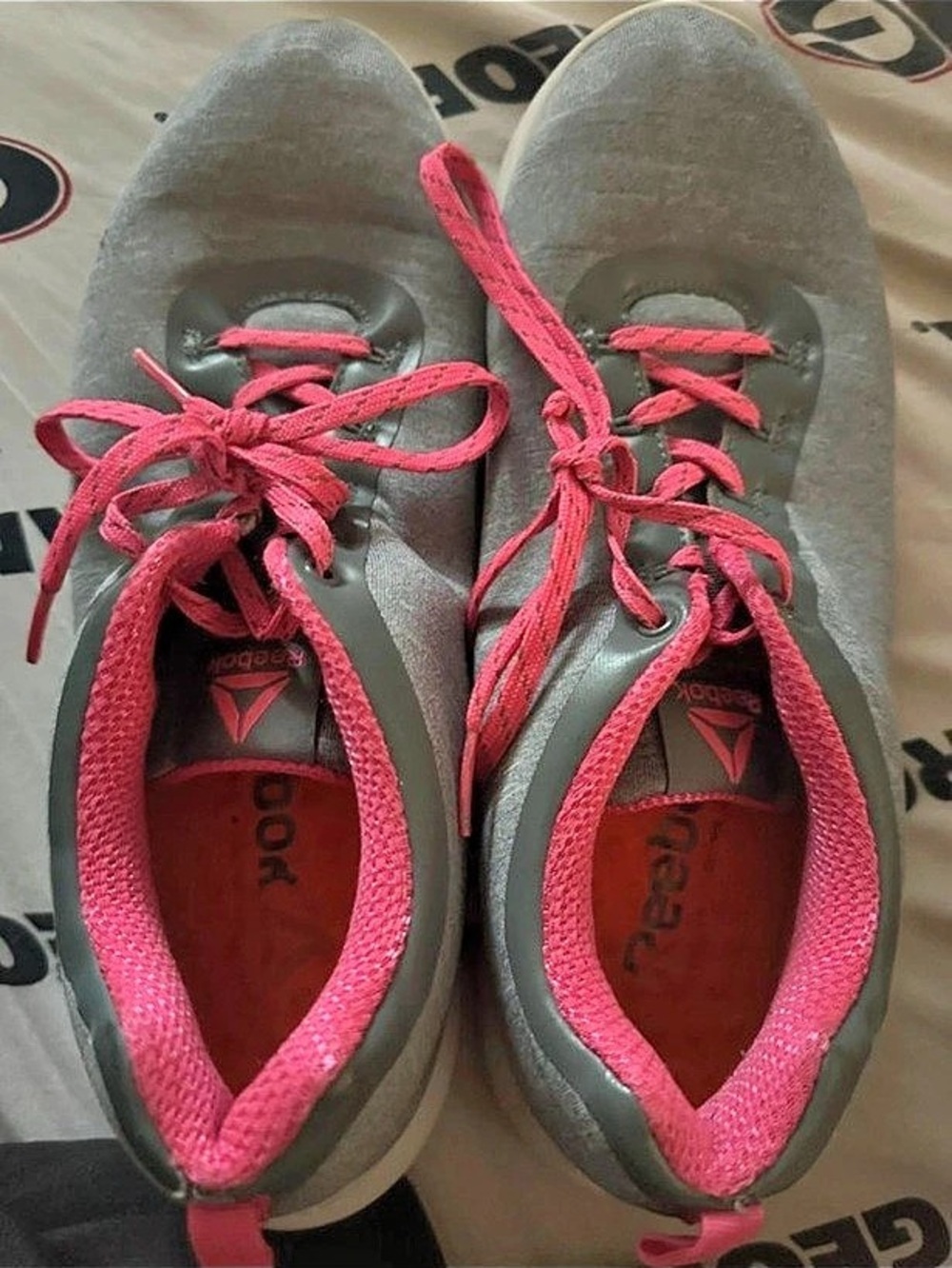 Reebok Athletic Shoes Gray & Pink US 10.5